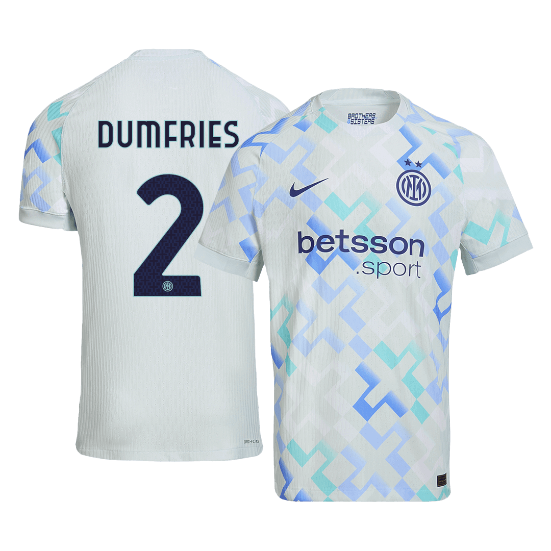 DUMFRIES #2 Autentisk fotballdrakt Inter Milan borte 2025/26