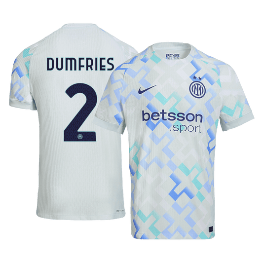 DUMFRIES #2 Autentisk fotballdrakt Inter Milan borte 2025/26