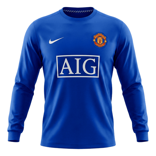Retro fotballdrakt Manchester United Third Away Langermet 2008/09