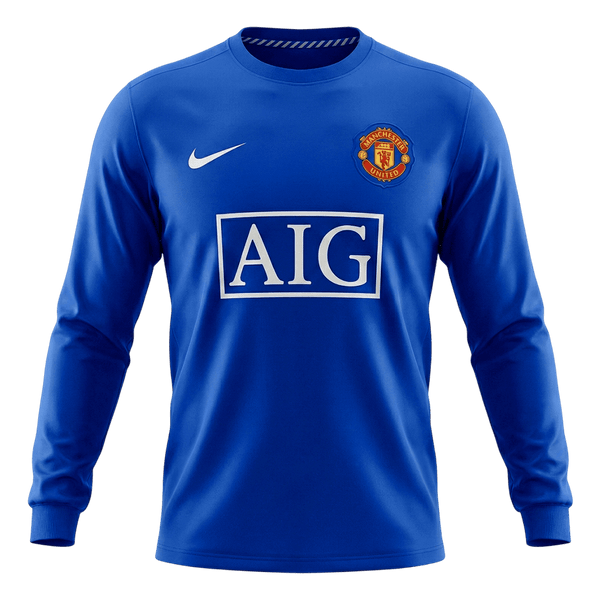 Retro jalkapallopaita Manchester United Third Away pitkähihainen 2008/09
