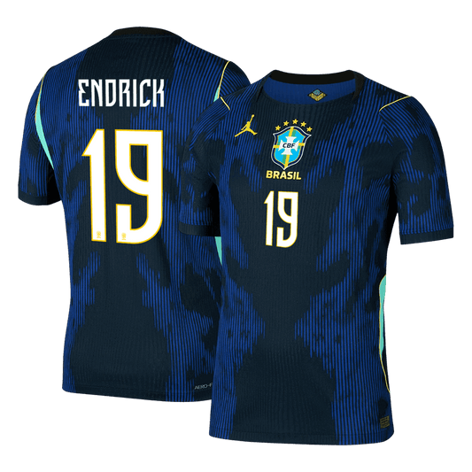 ENDRICK #19 Brasil Bortespillerversjon Jersey World Cup 2026