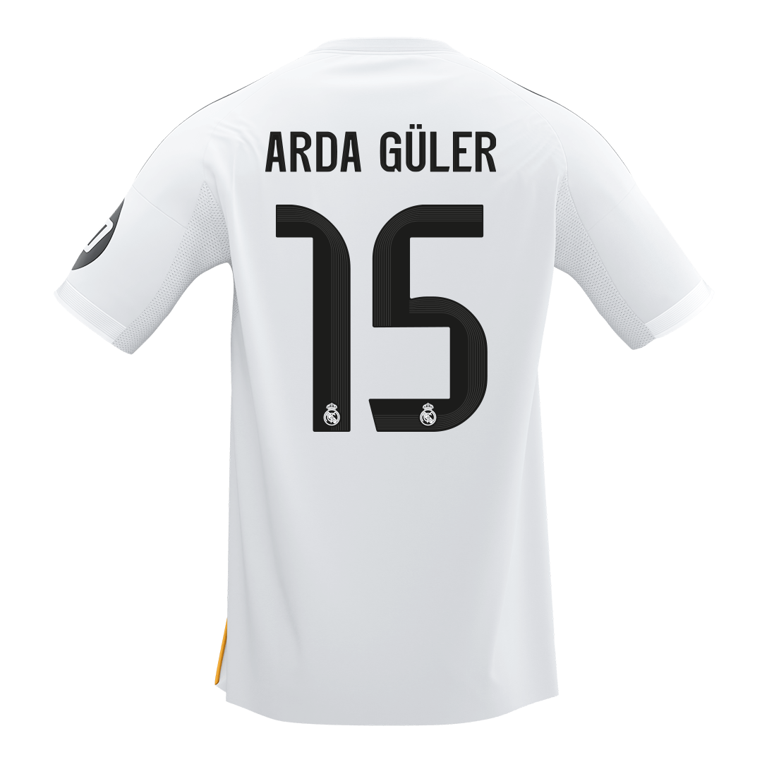 ARDA GüLER #15 Real Madrid hjemmefotballdrakt 2025/26