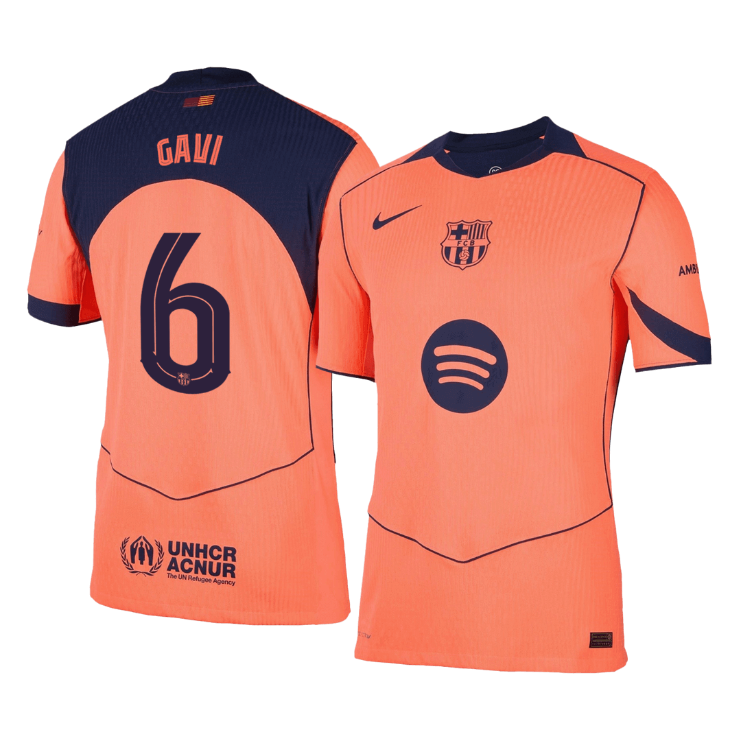 GAVI #6 Barcelona Third Away Autentisk fotballdrakt 2025/26 - UCL