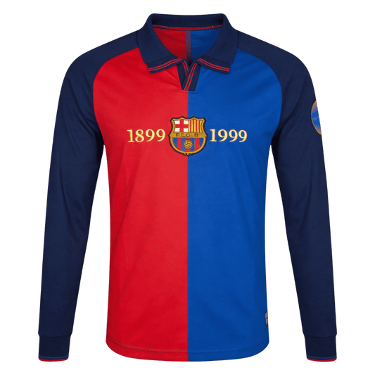 Retro fotballdrakt Barcelona Home Langermet 1999/00