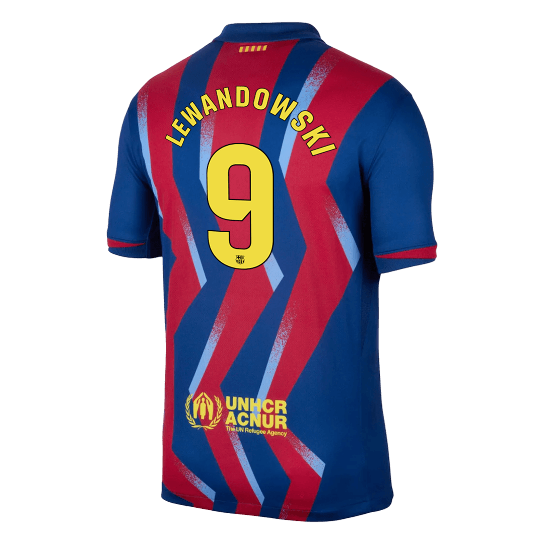 LEWANDOWSKI #9 Barcelona Fotballdrakt for fjerde borte 2025/26