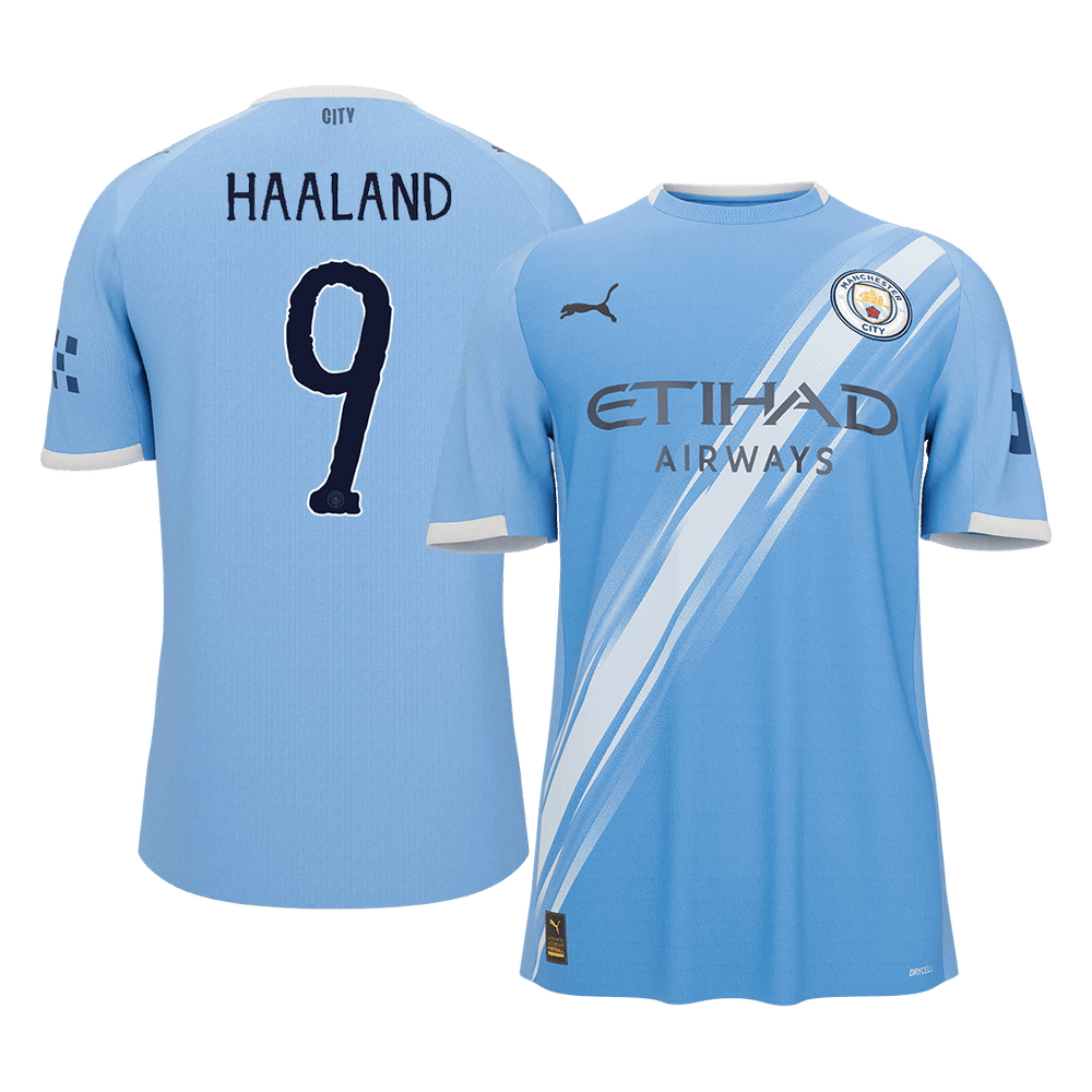 HAALAND #9 Manchester City hjemmefotballdrakt 2025/26