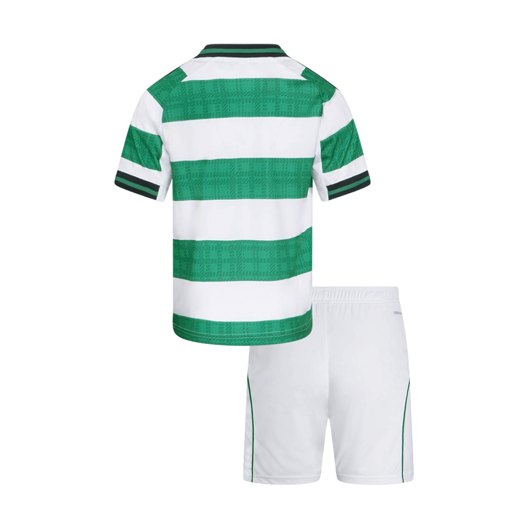 Celtic tilpassede hjemmefotballsett for barn 2025/26
