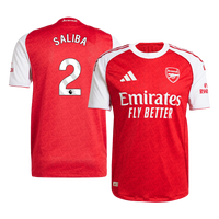 Arsenal Autentisk SALIBA #2 Fotballdrakt 2025/26