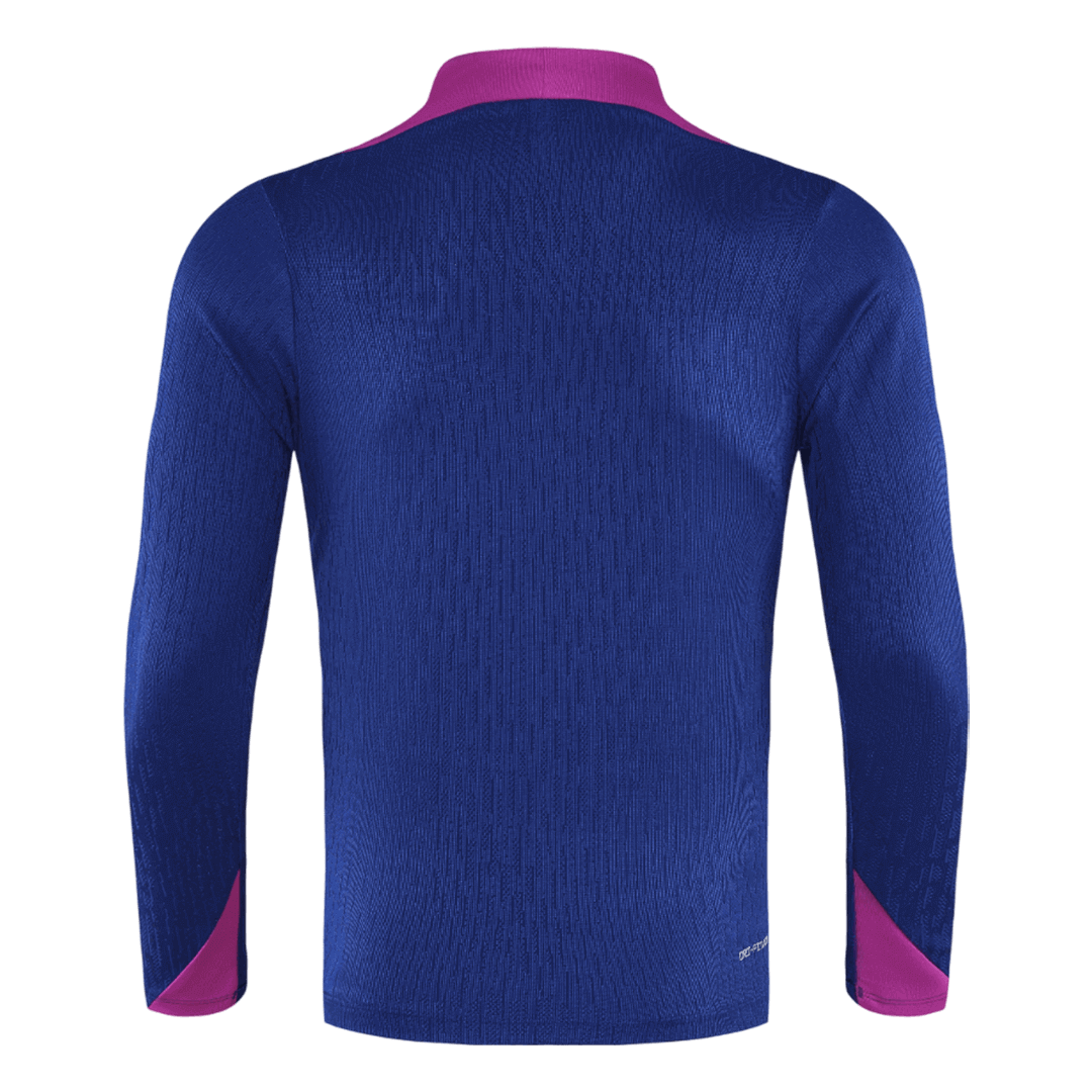 Barcelona 1/4 Zip Treningsdrakt 2025/26 Navy