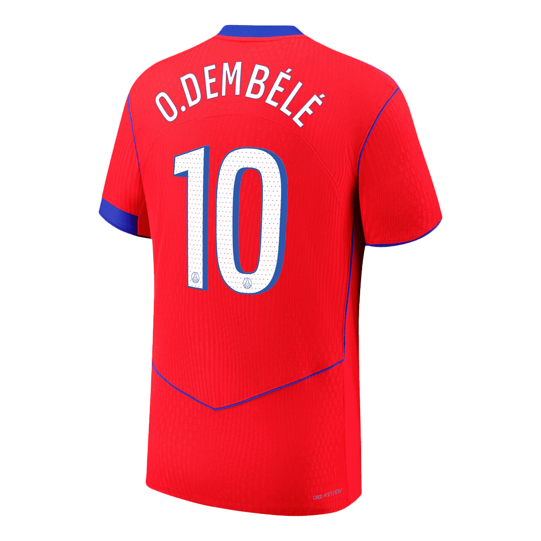 O.DEMBéLé #10 PSG Third Away Autentisk fotballdrakt 2025/26