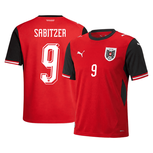 SABITZER#9 Østerrike Hjemmefotballdrakt VM 2026 Rød
