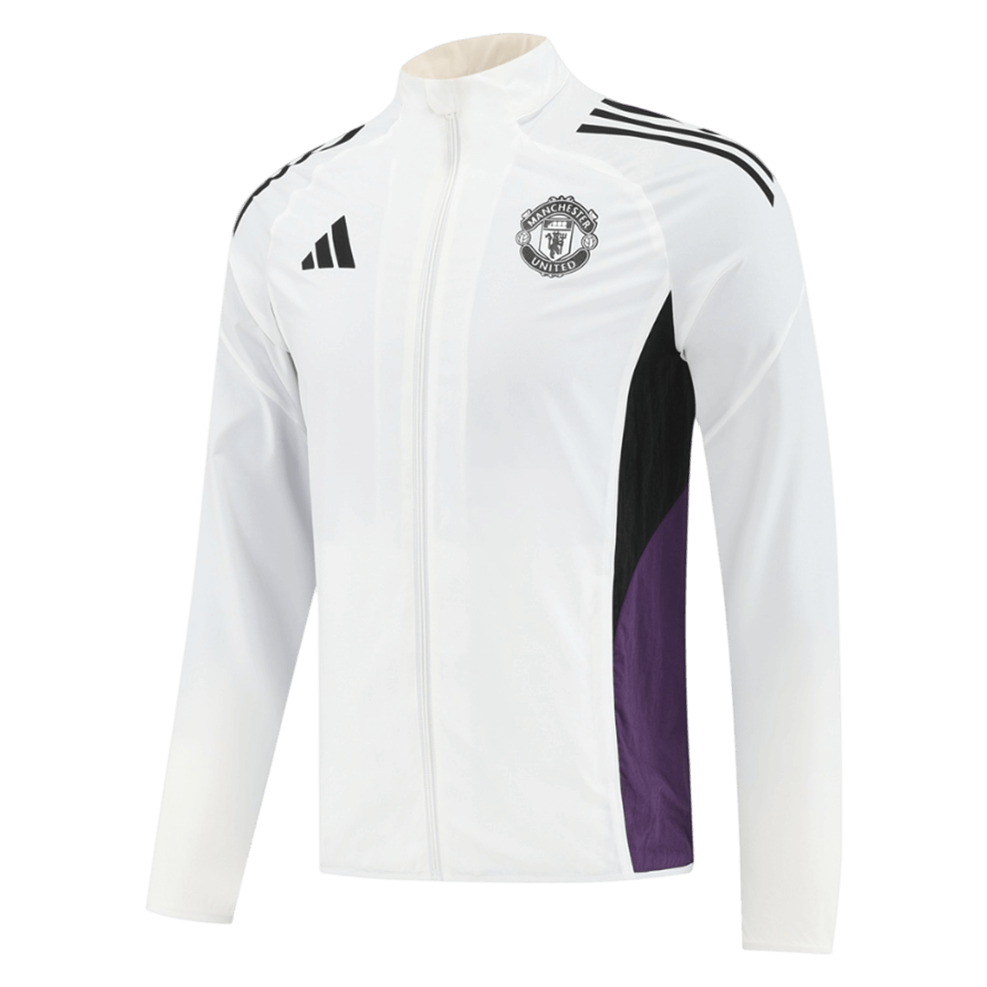 Manchester United Windbreaker Jacket 2025/26 - Hvit