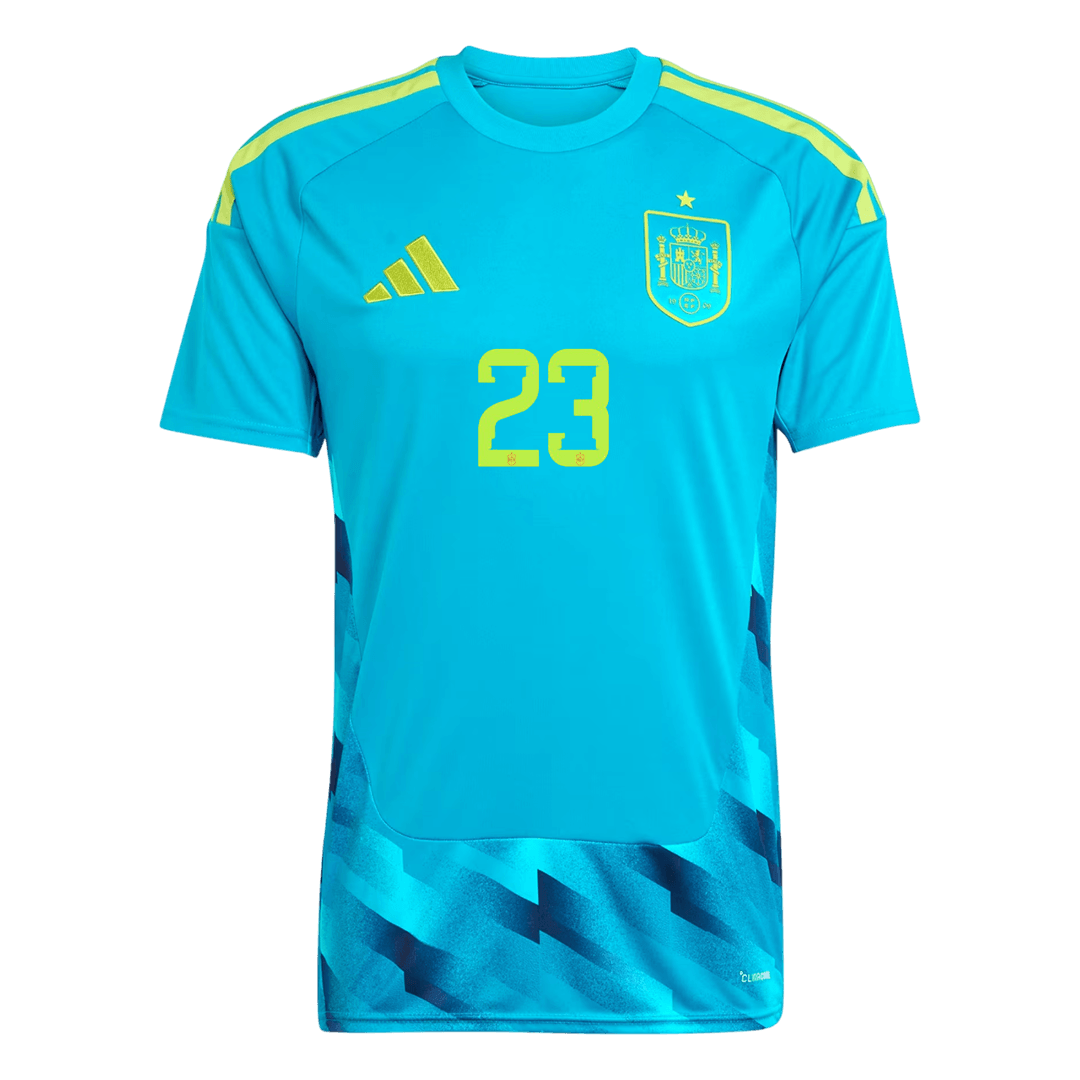 UNAI SIMóN #23 Spania Målvakt Fotball-VM 2026 Blå