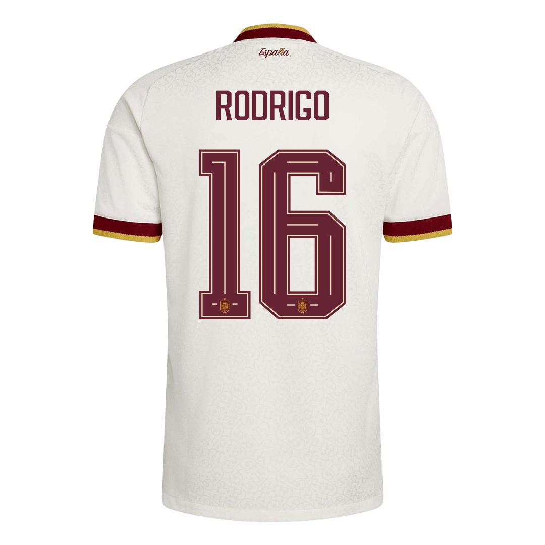 RODRIGO #16 Spania Bortespillerversjon Jersey World Cup 2026