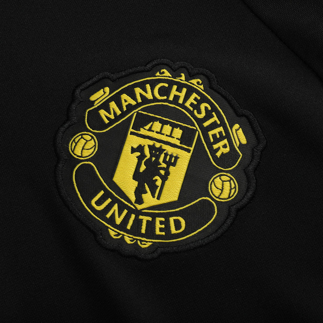 Manchester United 1/4 Zip treningsdress 2025/26 Kids Black