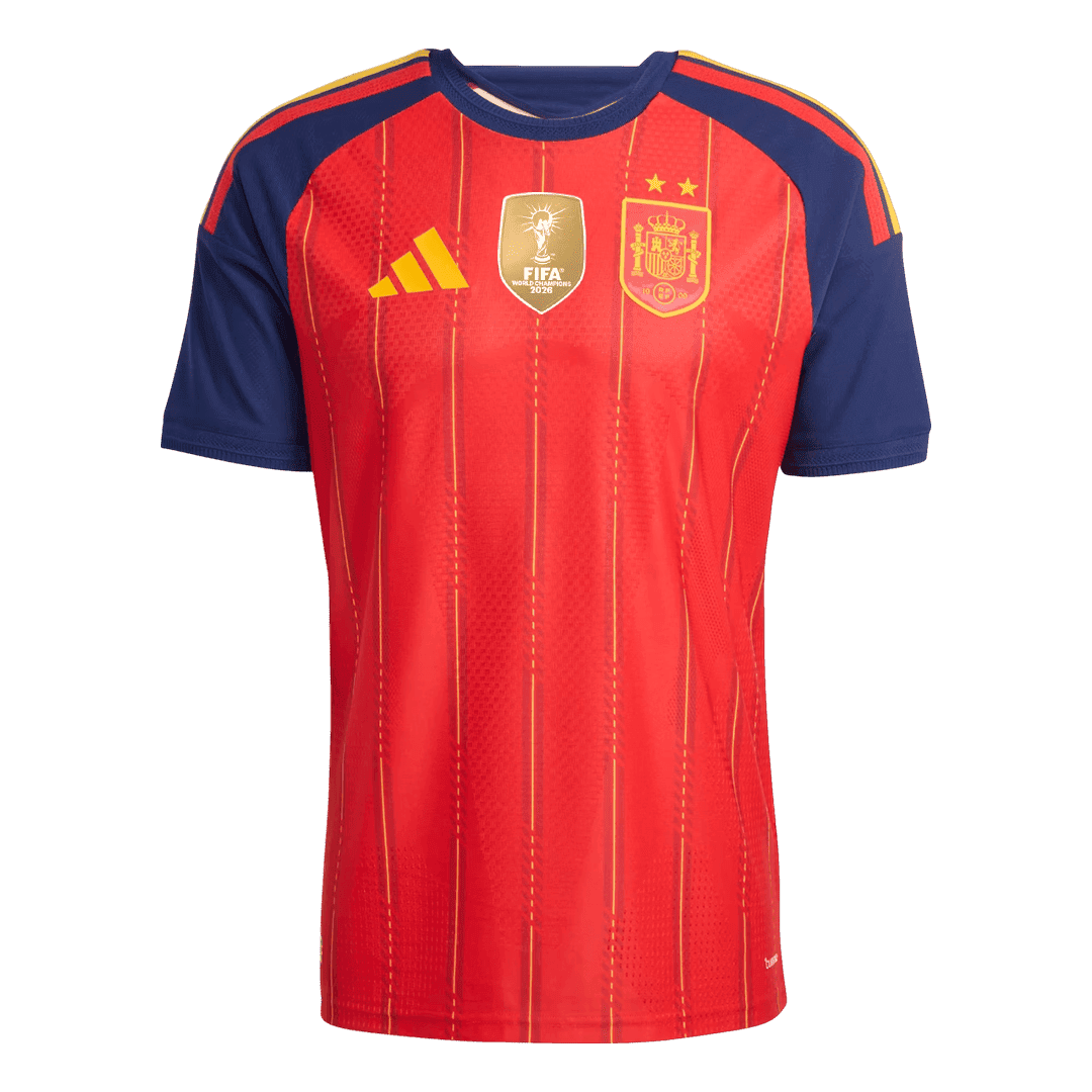Spania Champion Edition Hjemmespillerversjon Jersey World Cup 2026