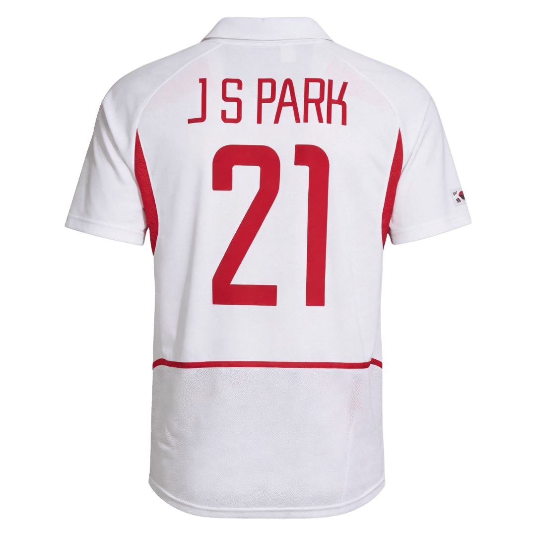 Retro Jersey JS Park #21 Sør-Korea Borte-VM 2002