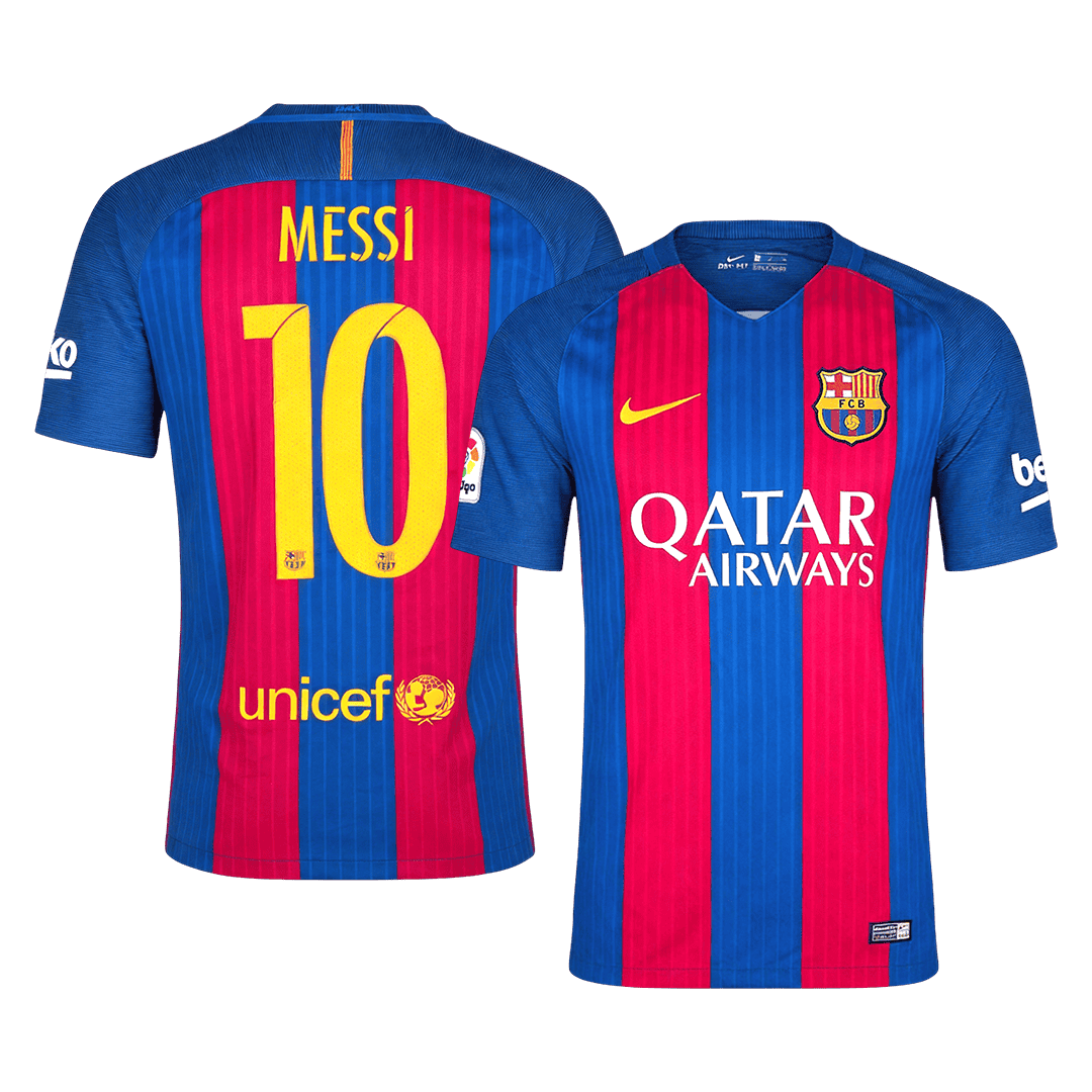 Retro fotballdrakt MESSI #10 Barcelona Hjem 2016/17