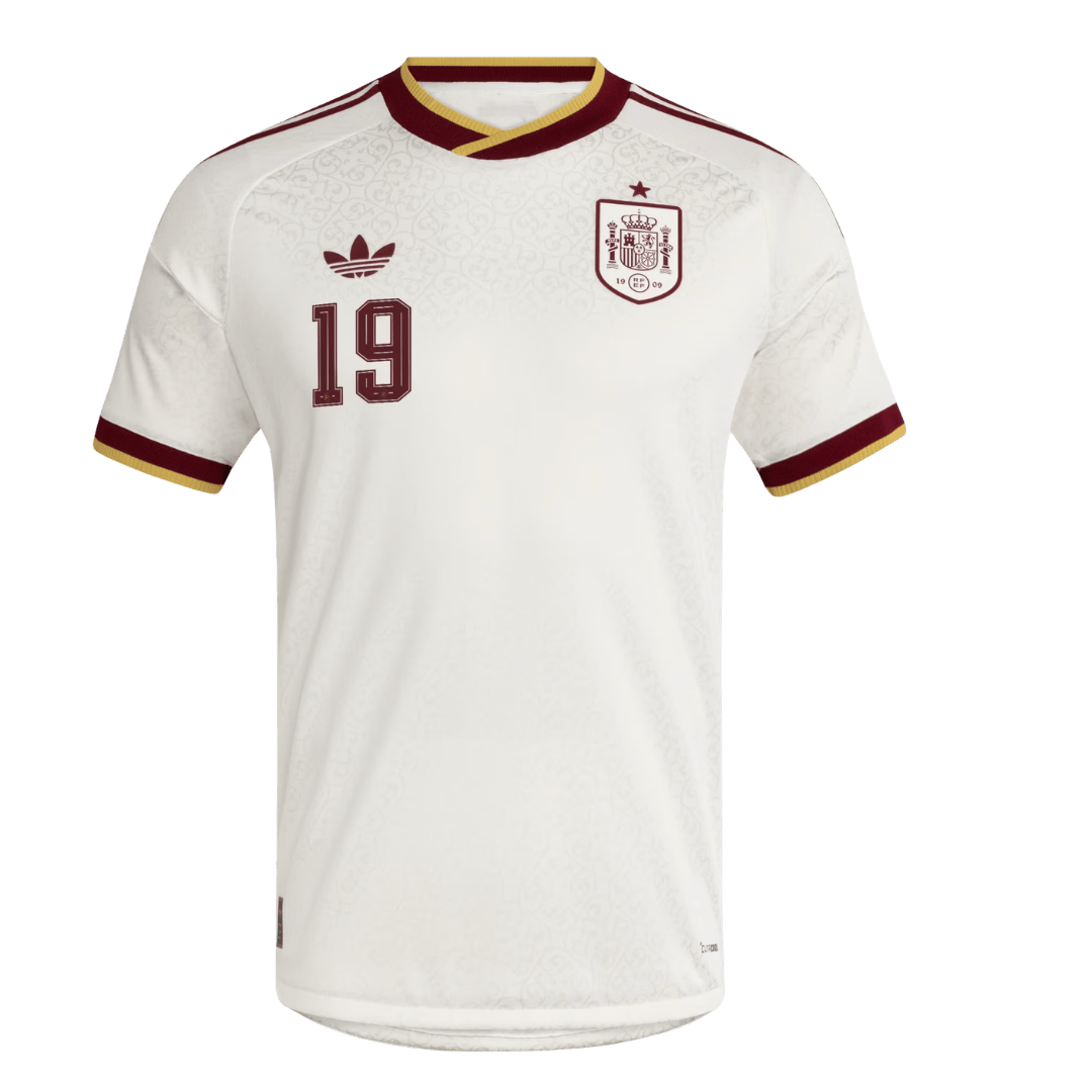 LAMINE YAMAL #19 Spania Bortespillerversjon Jersey World Cup 2026