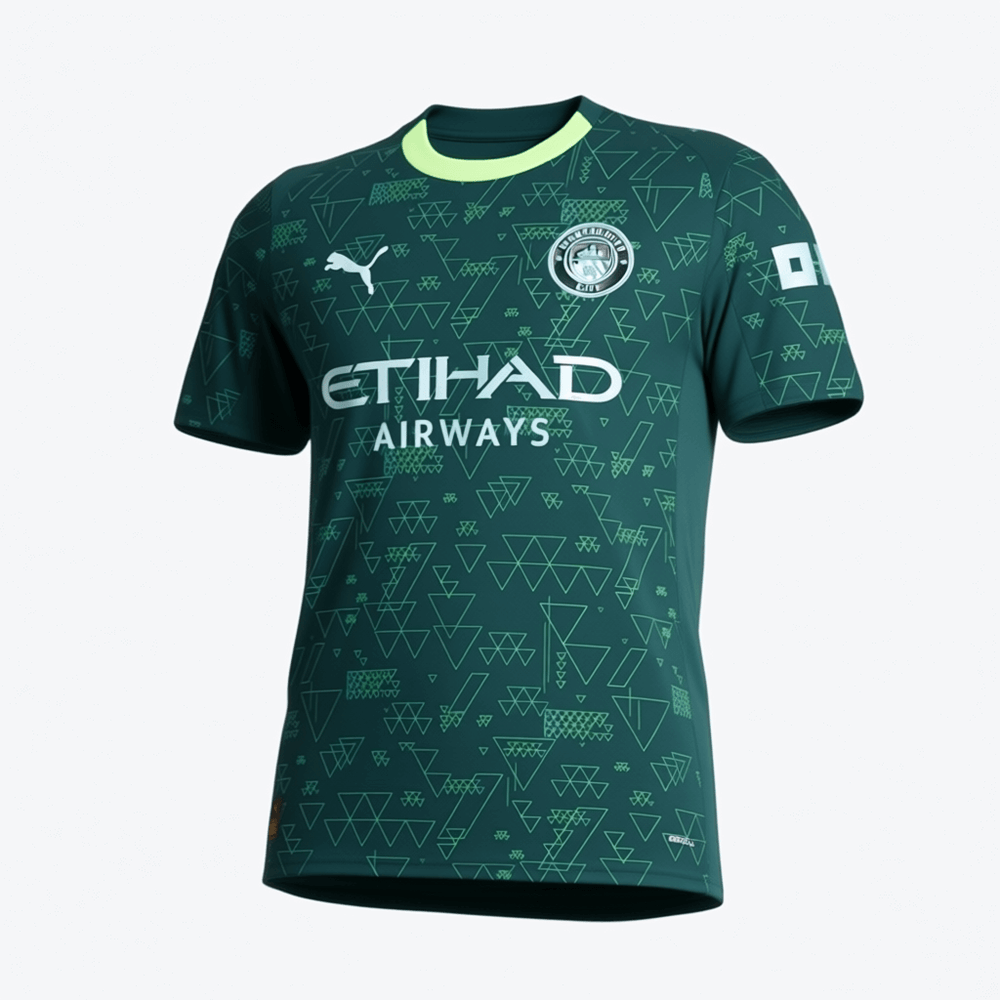 Manchester City -jalkapallopaita, neljäs vieraspaita, mukautettu paita 2025/26