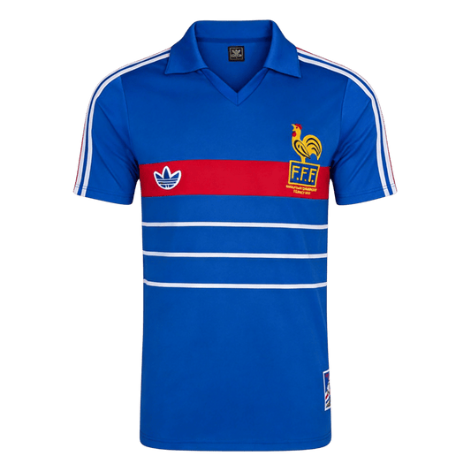 Retro fotballdrakt Frankrike Hjem 1984