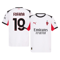 AC Milan Authentic FOFANA #19 AC Milan Vieraspelipaita Authentic Jalkapallopaita 2025/26