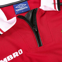 Retro jalkapallopaita Manchester United Koti pitkähihainen 1998/99