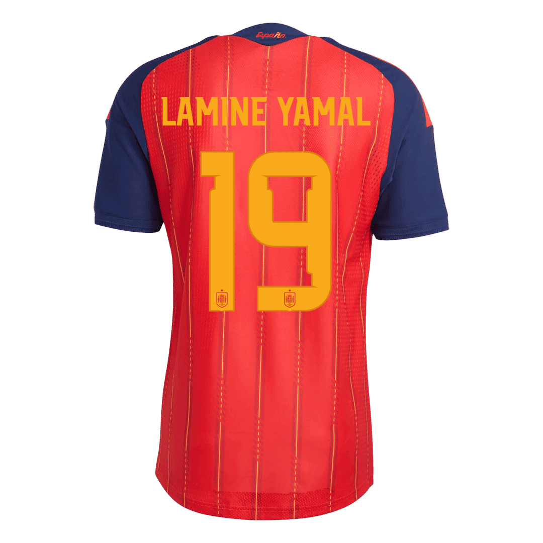 LAMINE YAMAL #19 Spania Hjemmespillerversjon Jersey World Cup 2026 - Champion