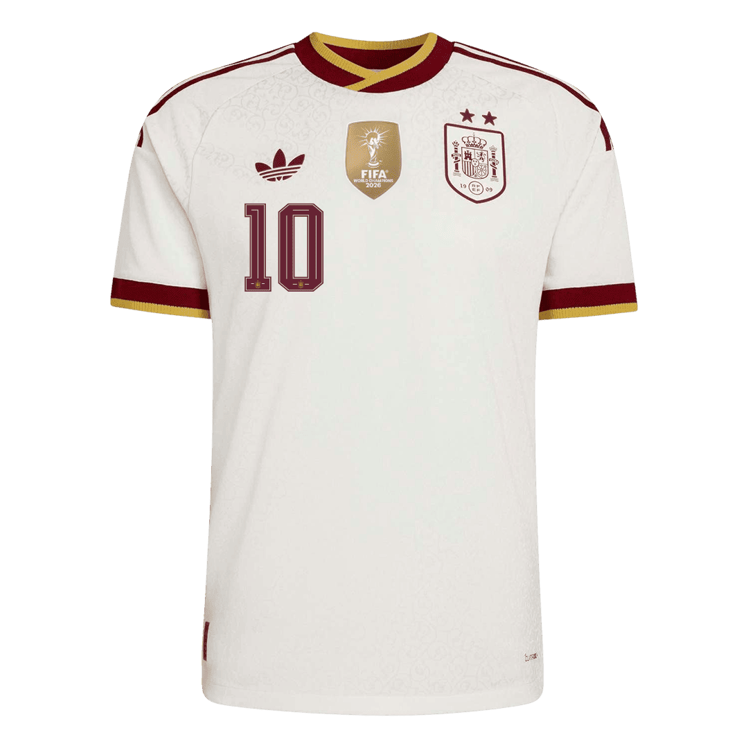 OLMO #10 Spania Bortespillerversjon Jersey World Cup 2026 - Champion