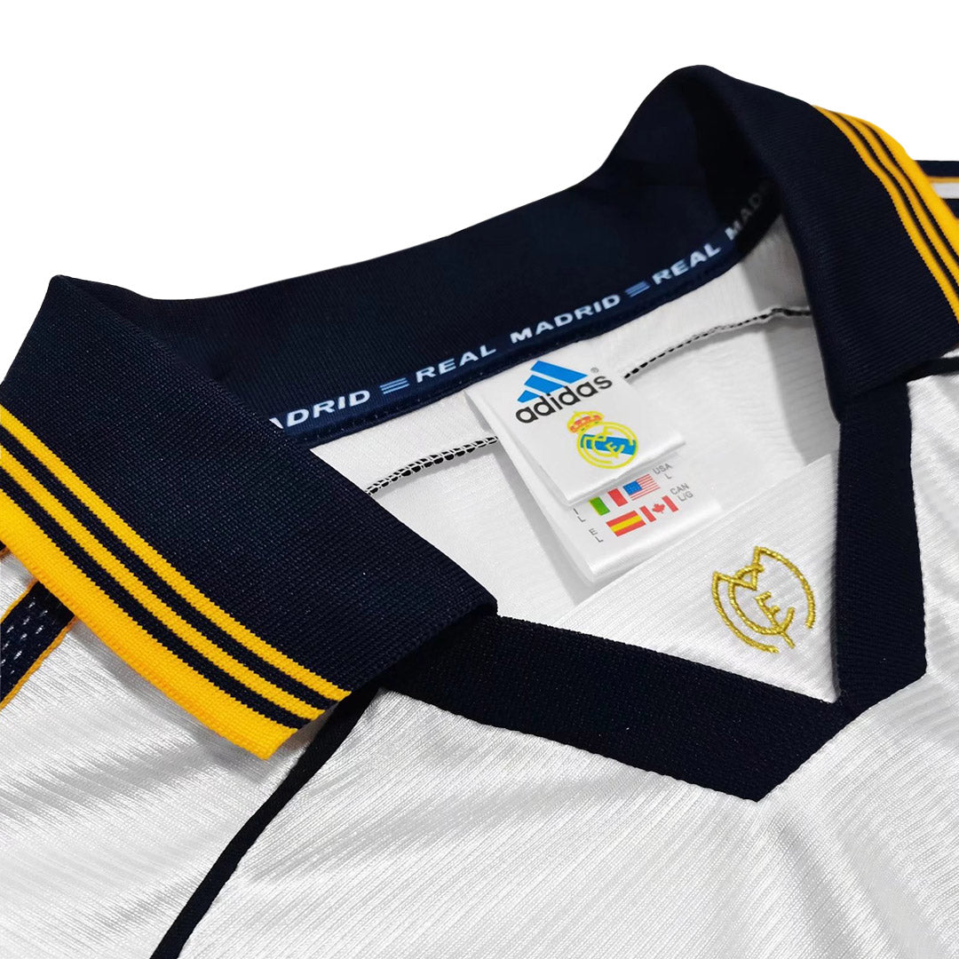 Retro fotballdrakt Real Madrid Hjemme 1999/00