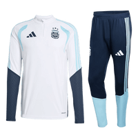 Argentina sweatshirtsett med glidelås for barn (topp+bukser) 2026 Hvit