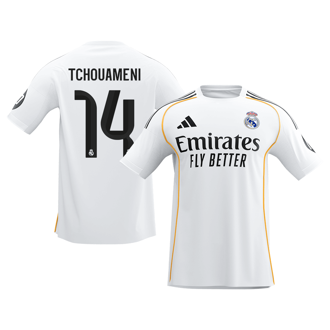 TCHOUAMENI #14 Real Madrid hjemmefotballdrakt 2025/26
