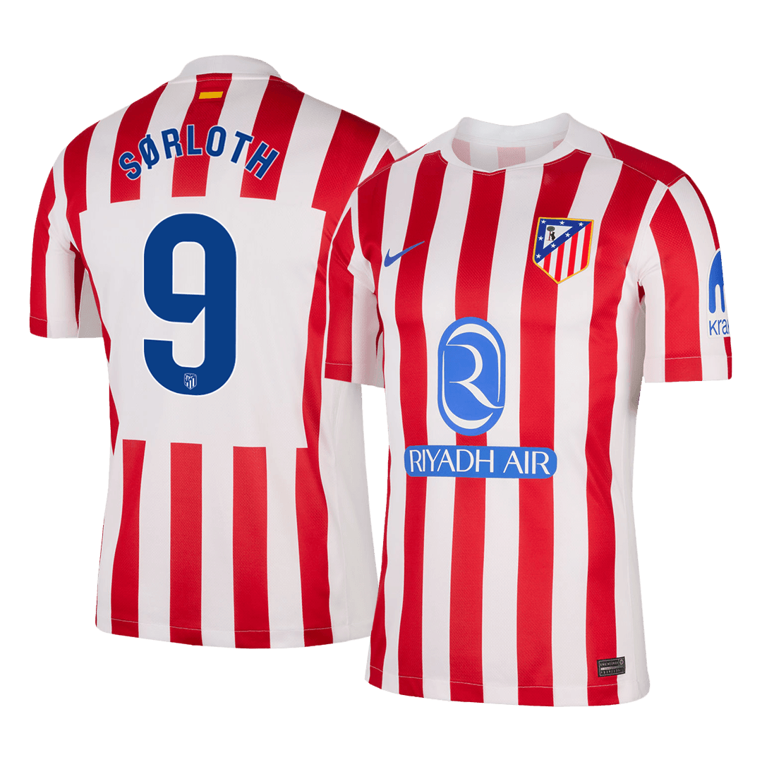 S?RLOTH #9 Atletico Madrid hjemmefotballdrakt 2025/26