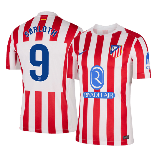 S?RLOTH #9 Atletico Madrid hjemmefotballdrakt 2025/26