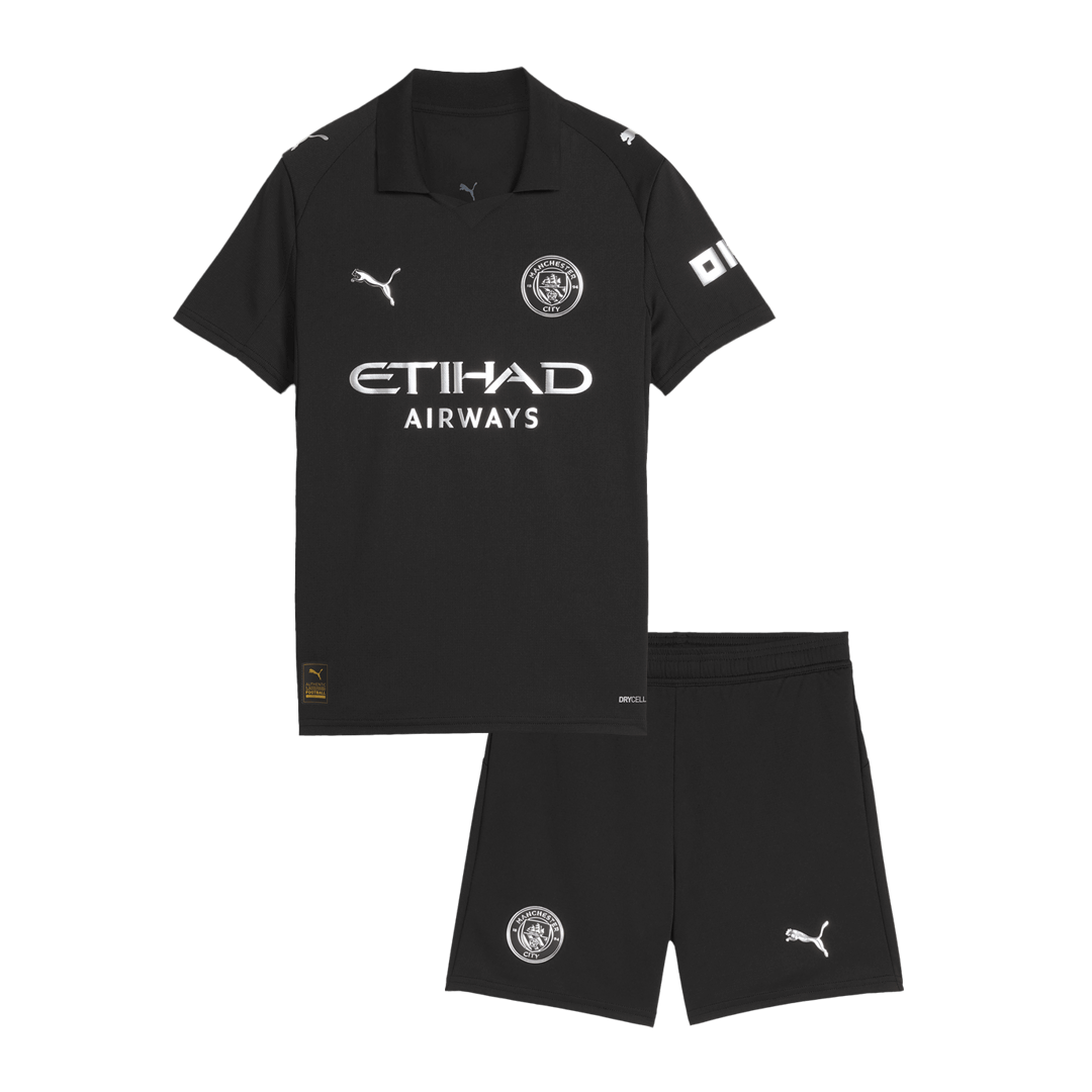 Manchester City Bortefotballdrakter for barn 2025/26