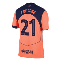F.DE JONG #21 Barcelona Third Away Autentisk fotballdrakt 2025/26 - UCL