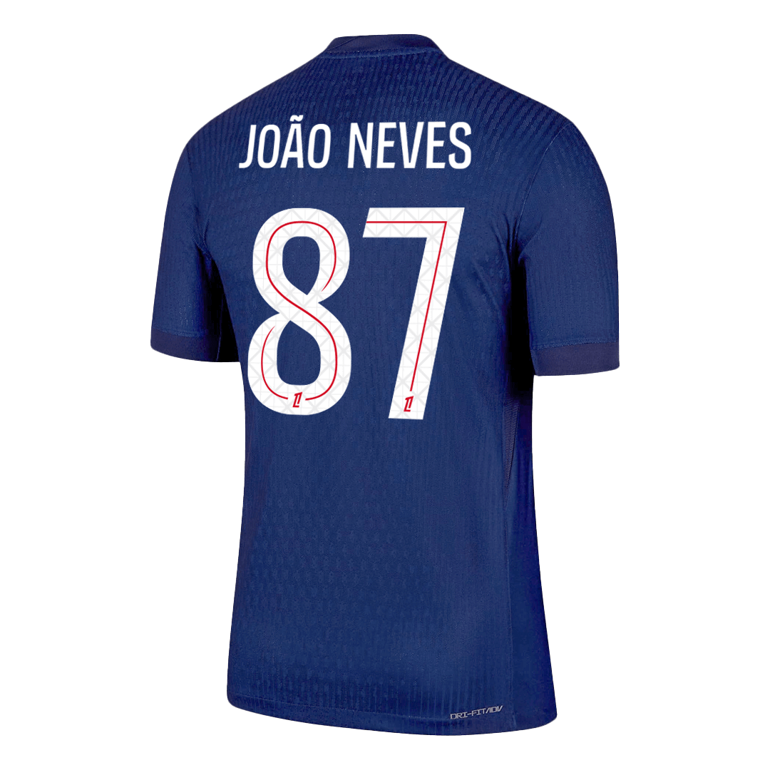 JO?O NEVES #87 PSG Hjemme Autentisk Fotballdrakt 2025/26