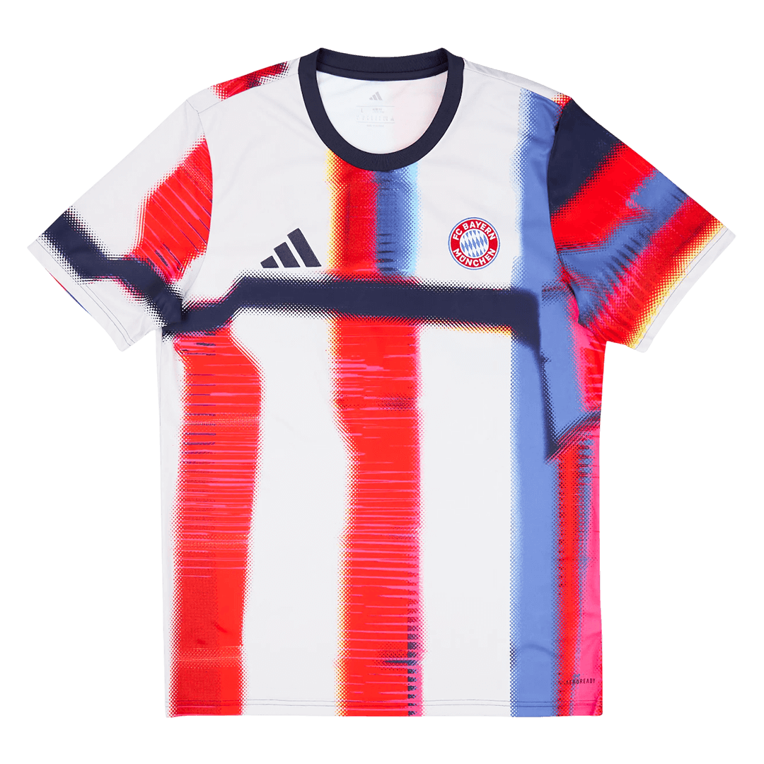 Bayern München Fotballdrakt før kampen 2025/26 rød og hvit