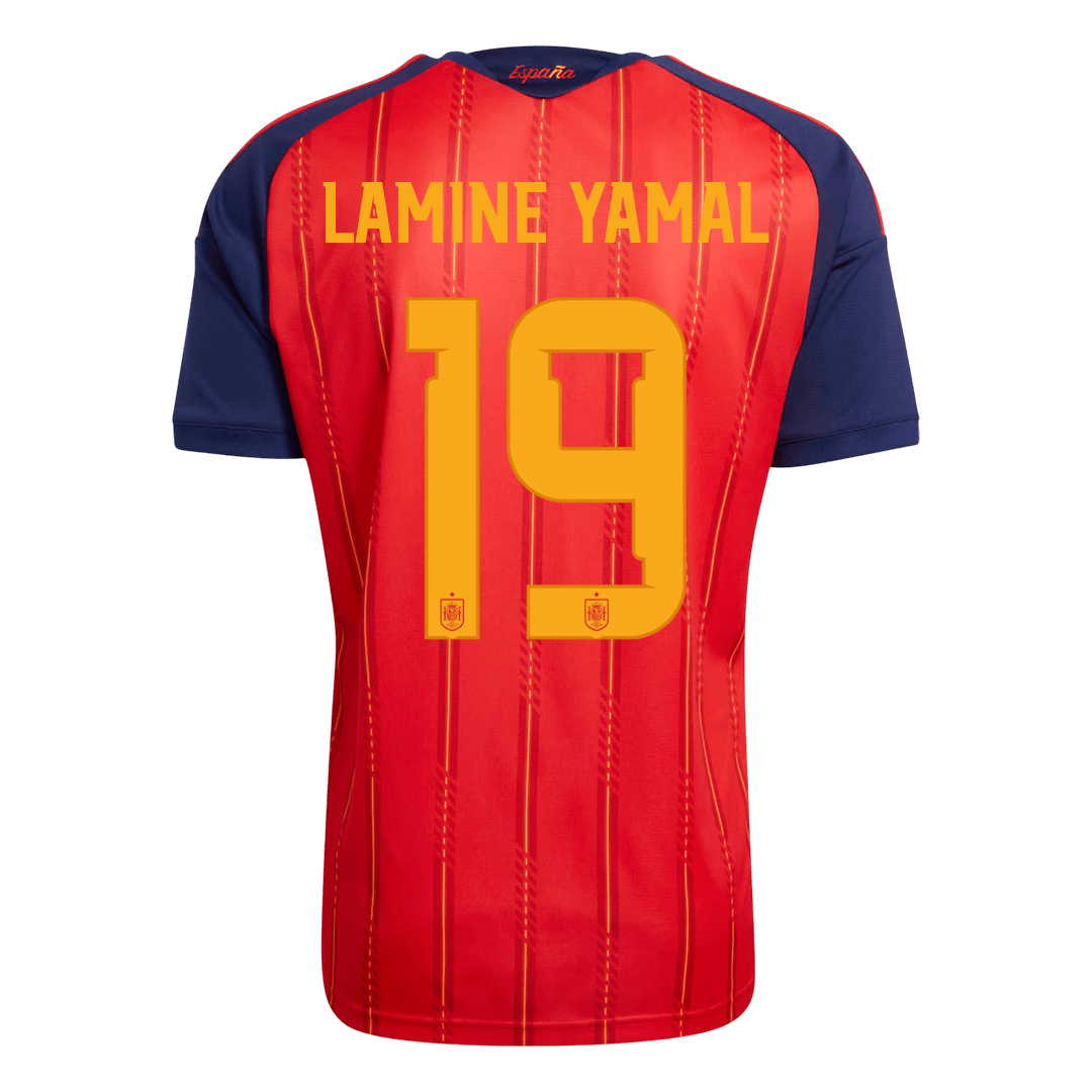 LAMINE YAMAL #19 Spania hjemmefotballdrakt 2026
