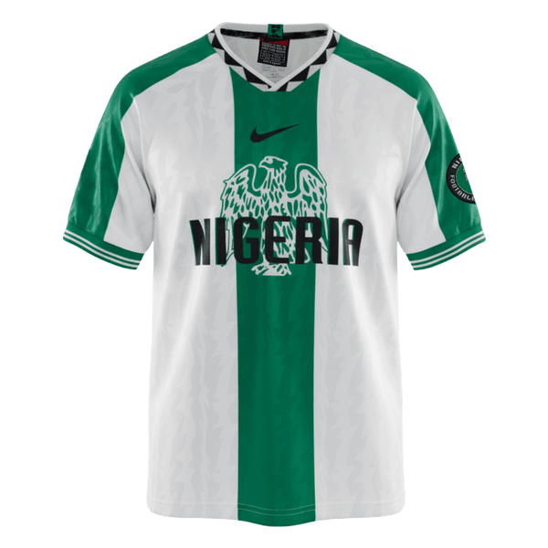 Retro jalkapallopaita Nigeria Vieraspeliasu 1996