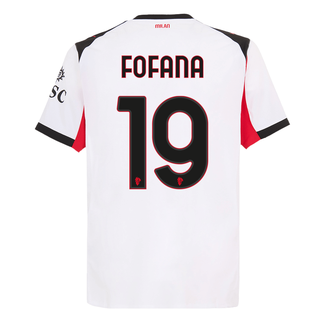 AC Milan Authentic FOFANA #19 AC Milan Borte Authentic Fotballdrakt 2025/26