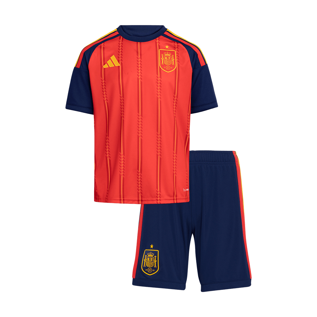 Spania hjemme-VM fotballdrakter for barn 2026