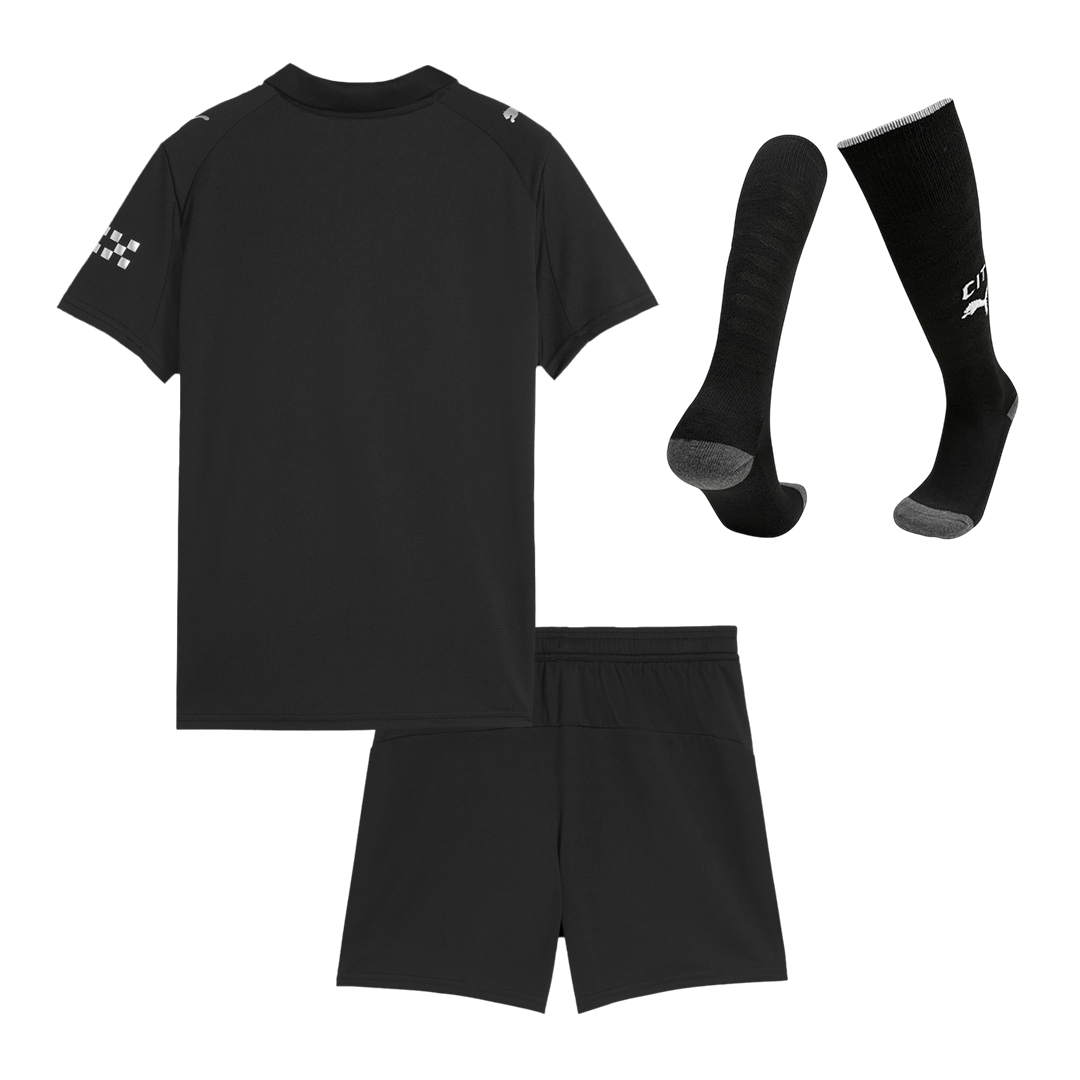 Manchester City Away Kids Fotballdrakter Full Kit 2025/26