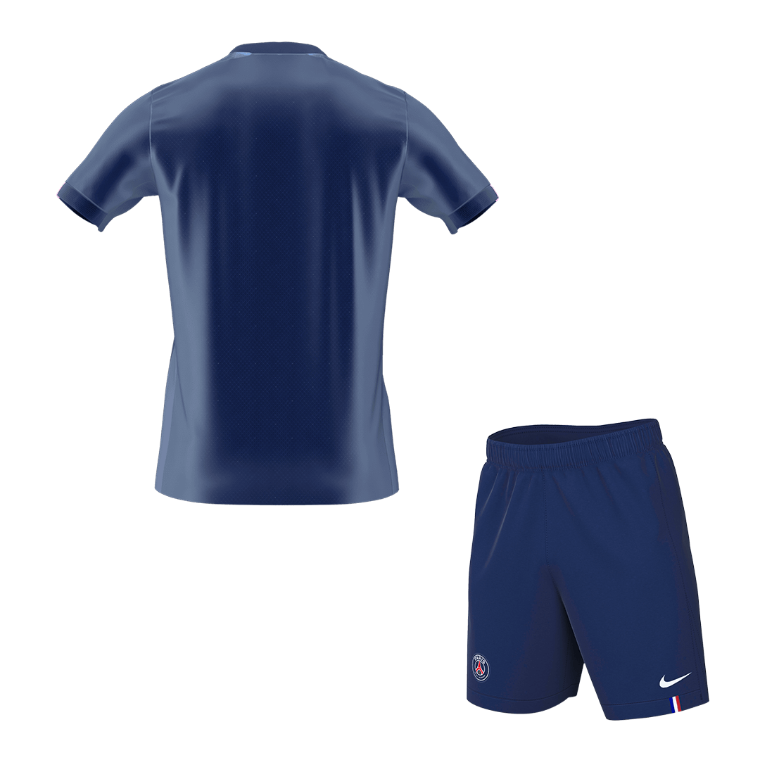 PSG hjemmefotballdraktsett (jersey+shorts) 2025/26 marine