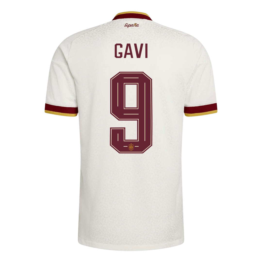 GAVI #9 Spania Bortespillerversjon Jersey World Cup 2026