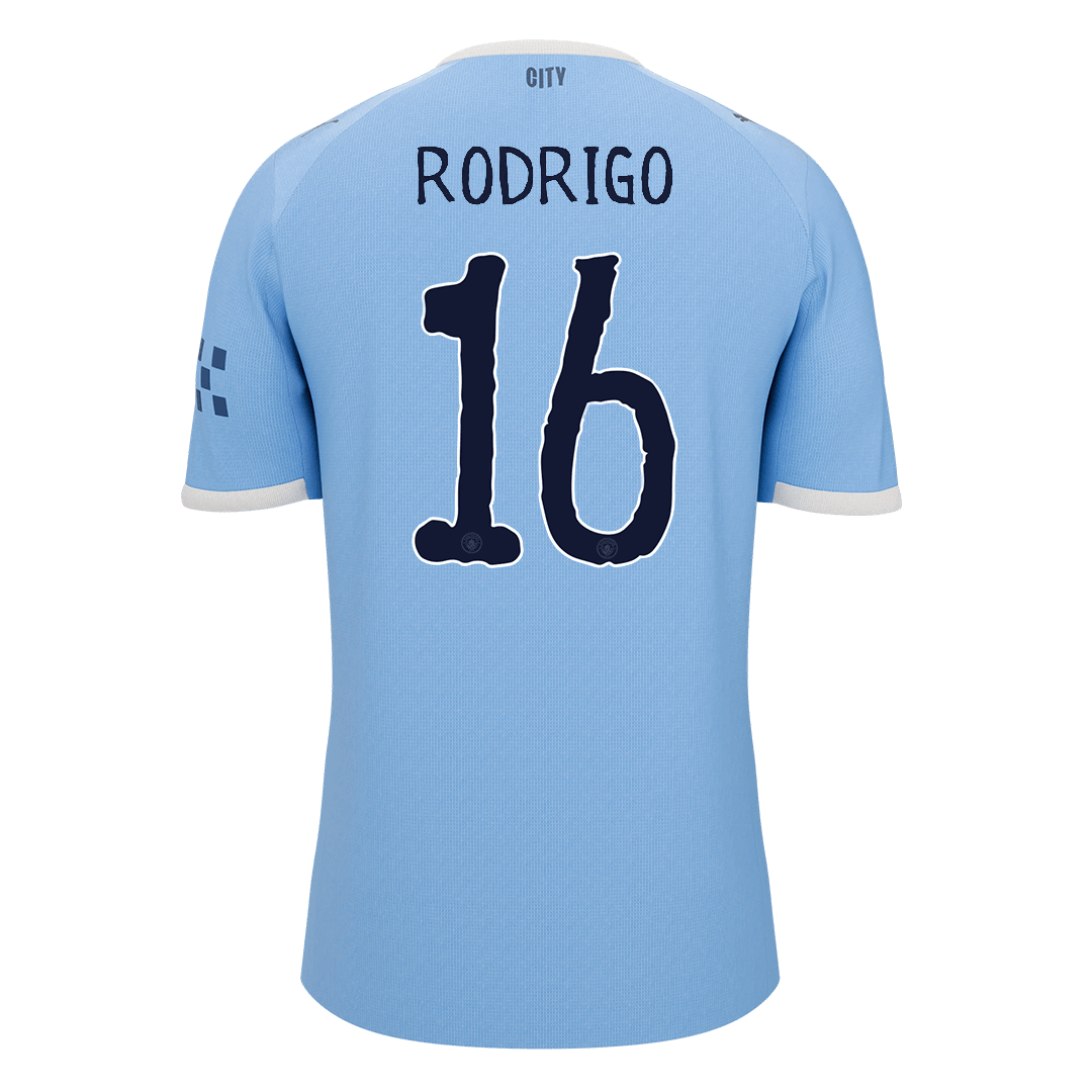 RODRIGO #16 Manchester City hjemmefotballdrakt 2025/26
