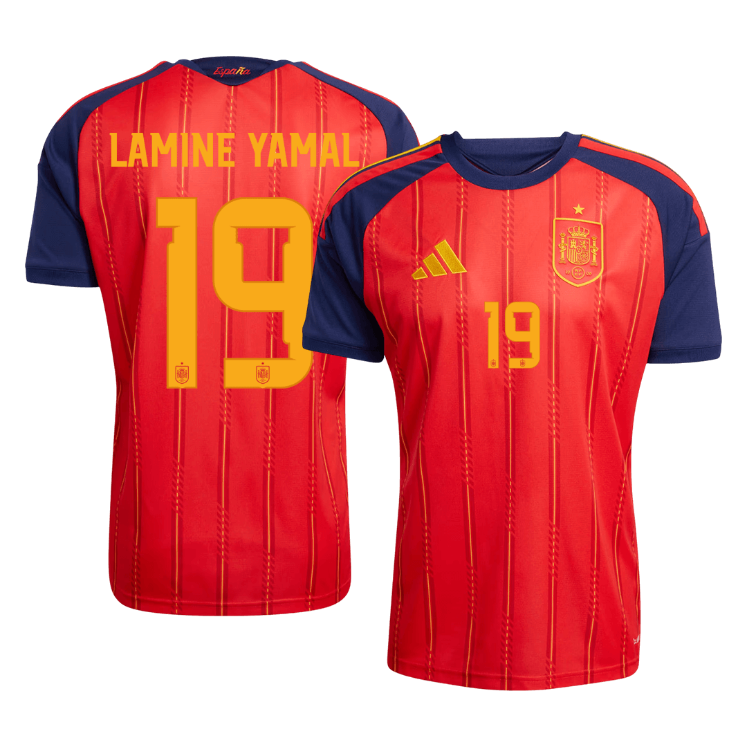 LAMINE YAMAL #19 Spania hjemmefotballdrakt 2026