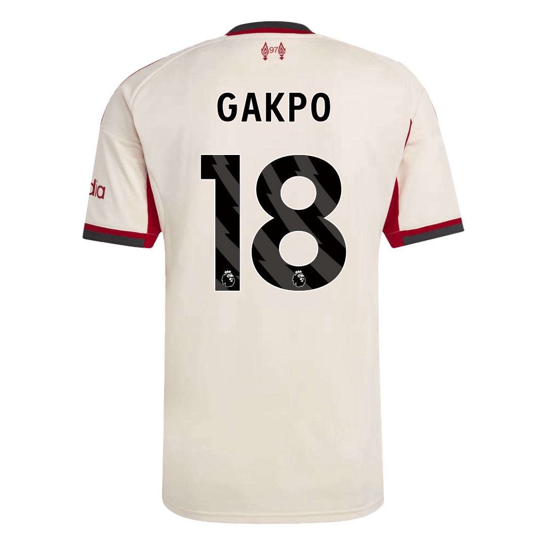 GAKPO #18 Liverpool Bortefotballdrakt 2025/26