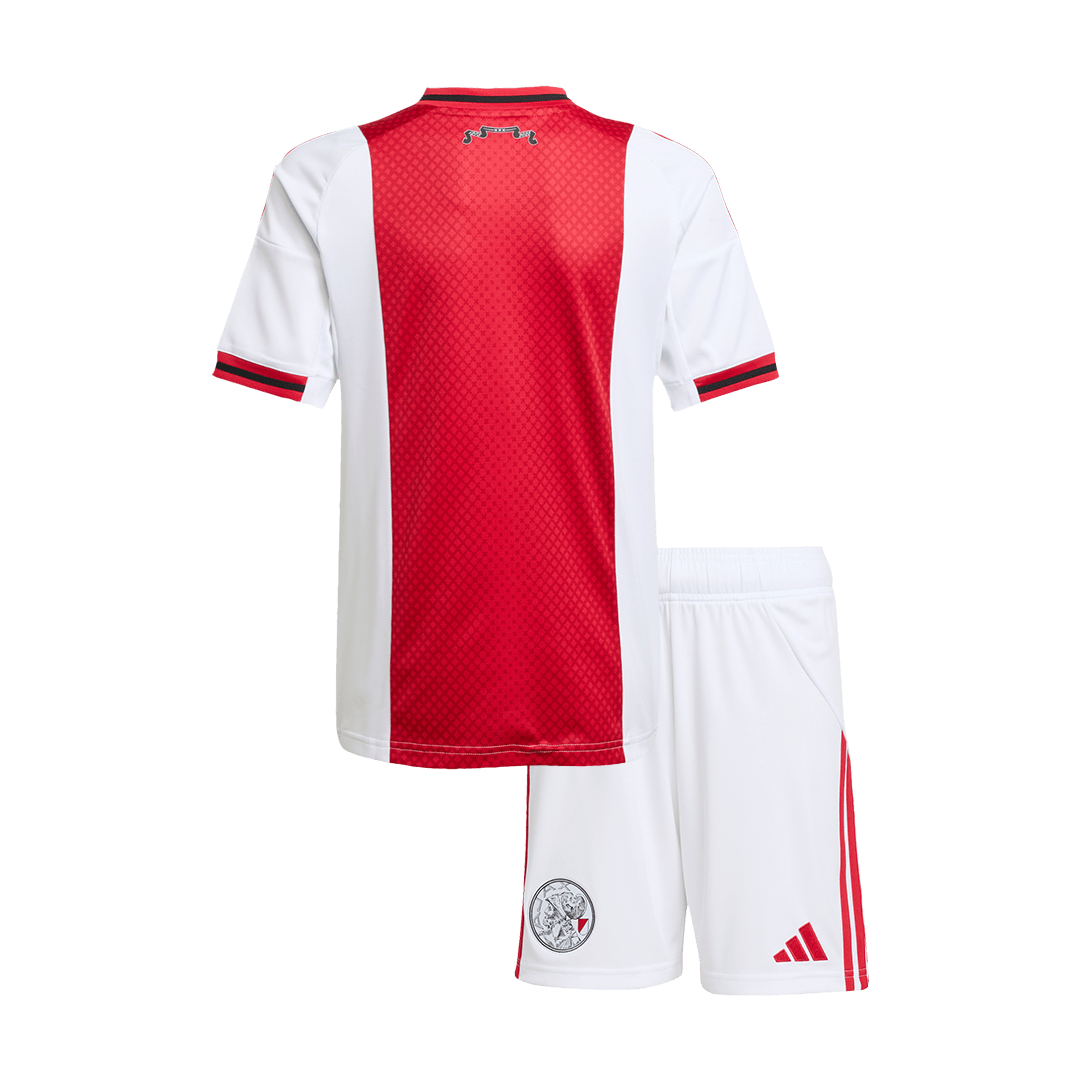 Ajax tilpassede hjemmefotballsett for barn 2025/26