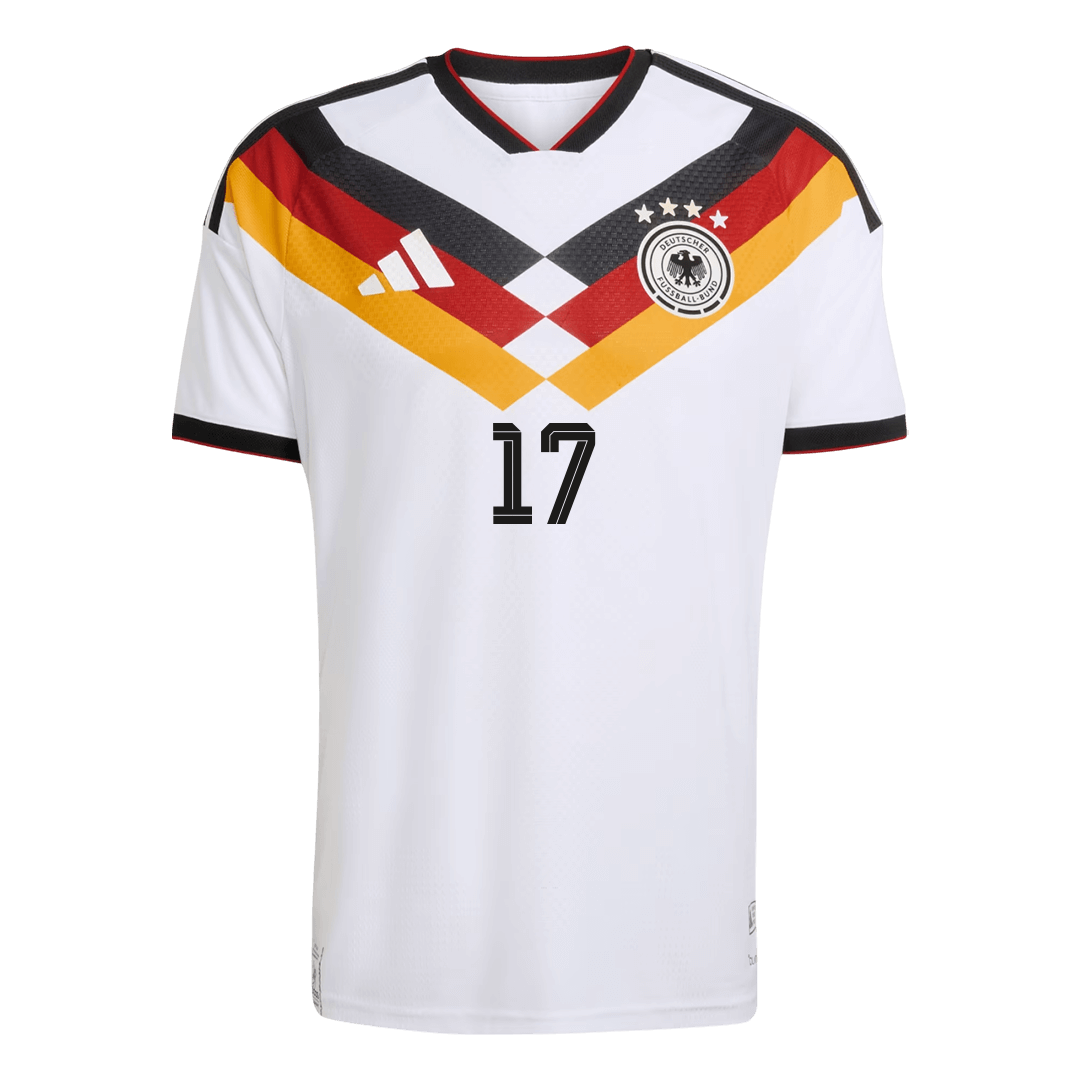 WIRTZ #17 Tyskland Hjemmespillerversjon Jersey World Cup 2026